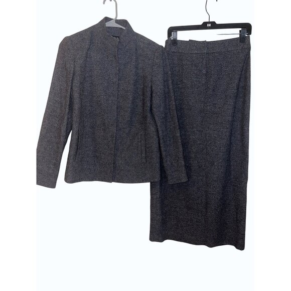 Vintage Grace Wool Blend Skirt Suit - Size 6 Jacket / Size 8 Midi Skirt -classic - Picture 3 of 16